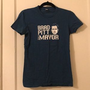 Brad Pitt for Mayor Novelty Tee